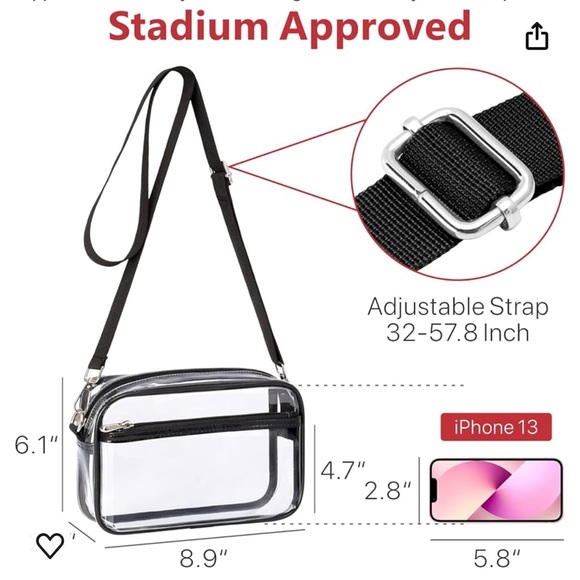 Clear stadium bag - Picture 4 of 7